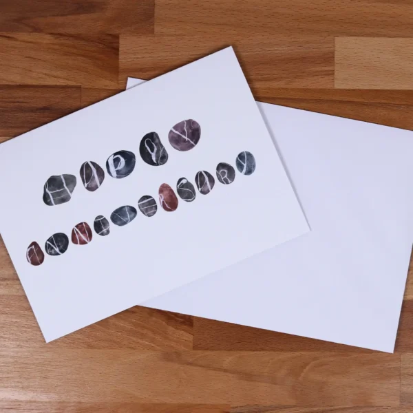Greetings Card Anniversary Stones