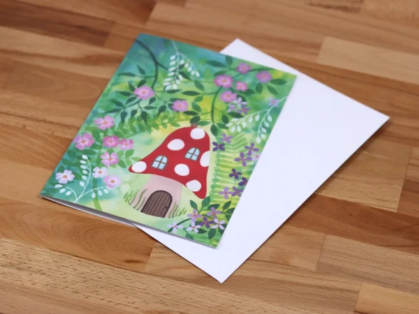 Greetings Card Mushroom House