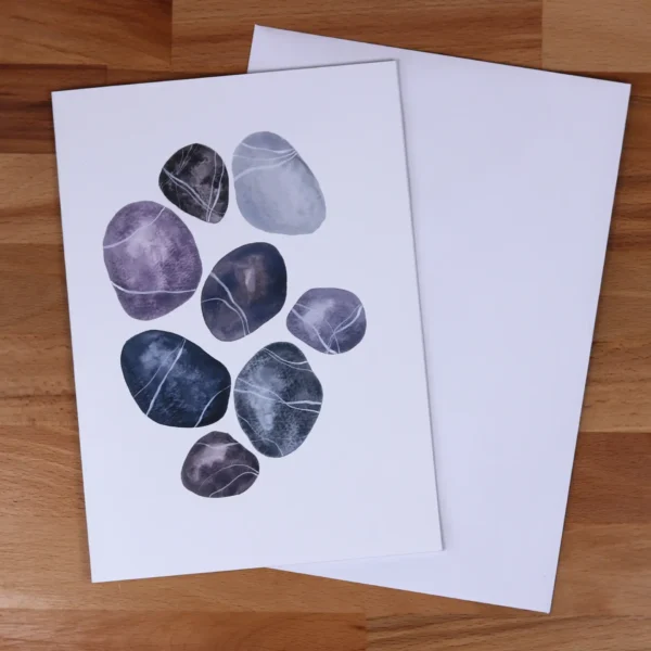 Greetings Card Stone Pebbles