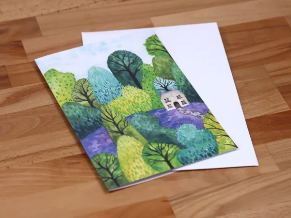 Greetings Card House In The Woods 002