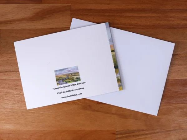 Greetings Card Lower Cherrybrook Bridge Dartmoor
