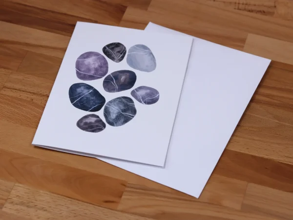 Greetings Card Stone Pebbles