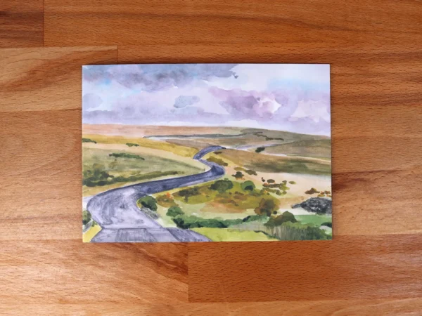Greetings Card Lower Cherrybrook Bridge Dartmoor