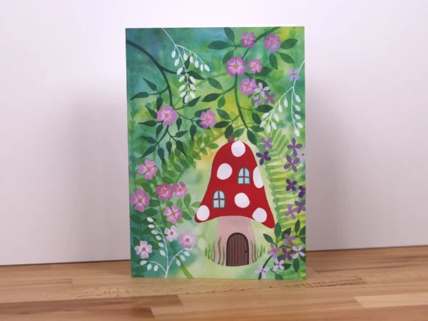 Greetings Card Mushroom House