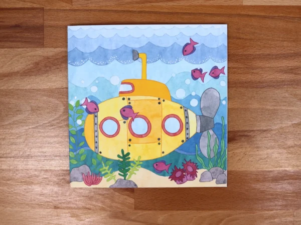 Greetings Card Yellow Submarine