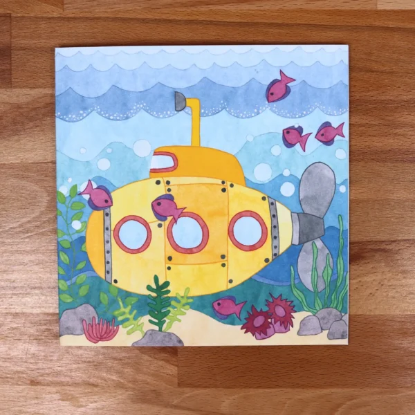 Greetings Card Yellow Submarine