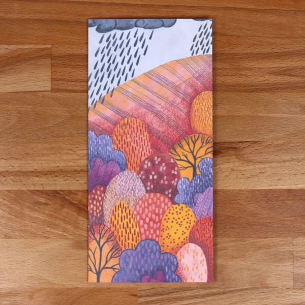 Greetings Card Autumn Rain