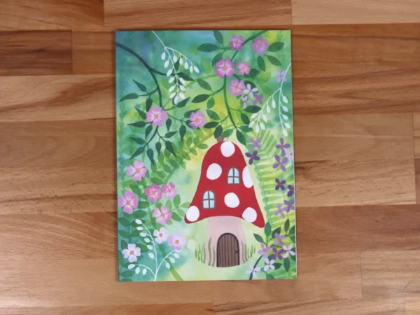 Greetings Card Mushroom House