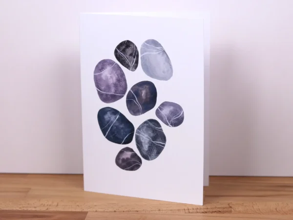 Greetings Card Stone Pebbles