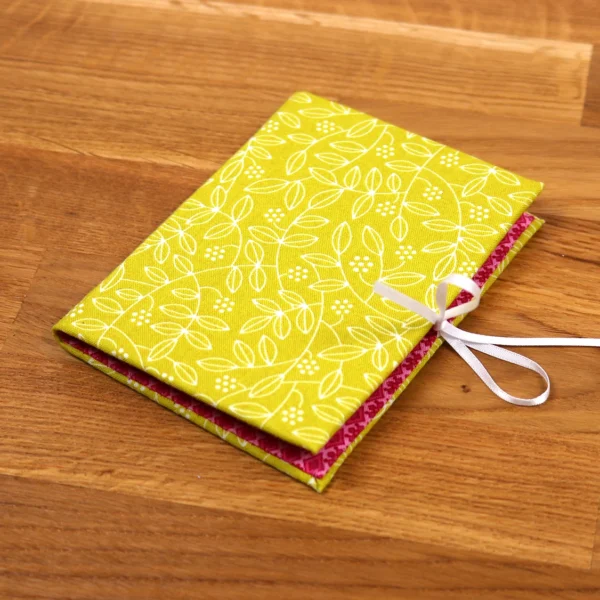 Needle Case Chartreuse and Pink