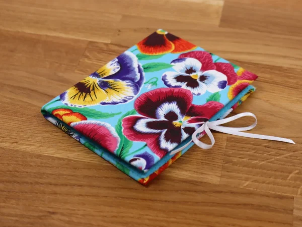 Needle Case Floral Pansies