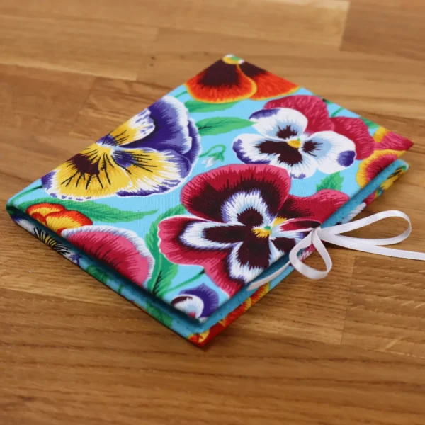 Needle Case Floral Pansies