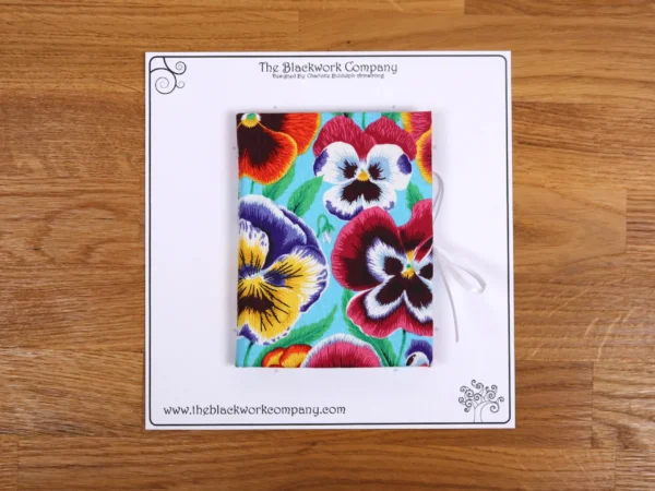 Needle Case Floral Pansies