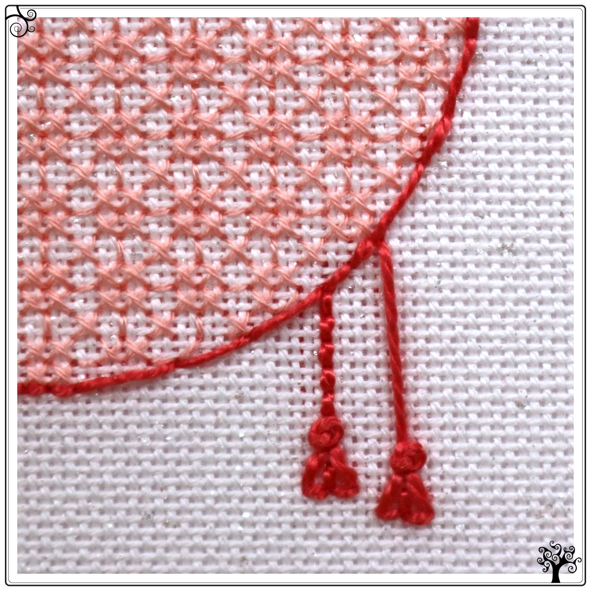 mini pig eating blackwork embroidery kit or pattern