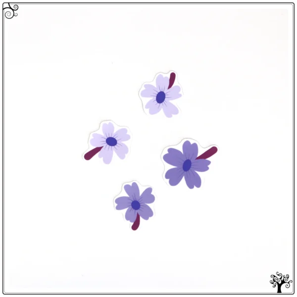 sticker pack butterflies and blossoms - vinyl