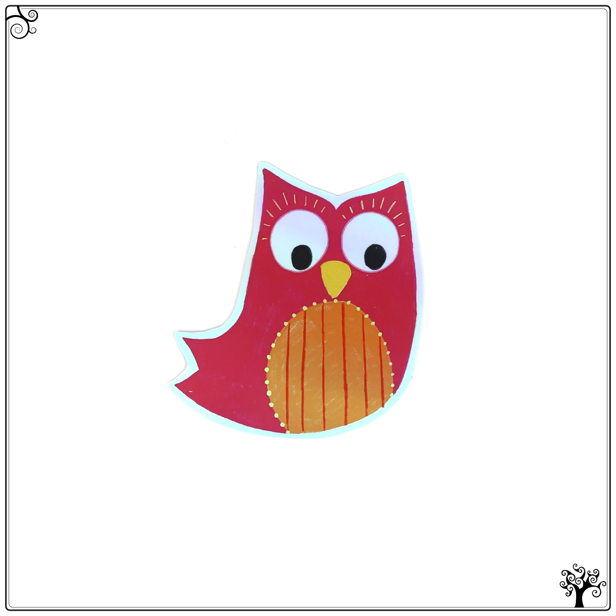 sticker pack holographic owls - vinyl