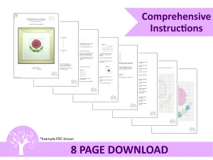 folk flower poppy 8 page sample image